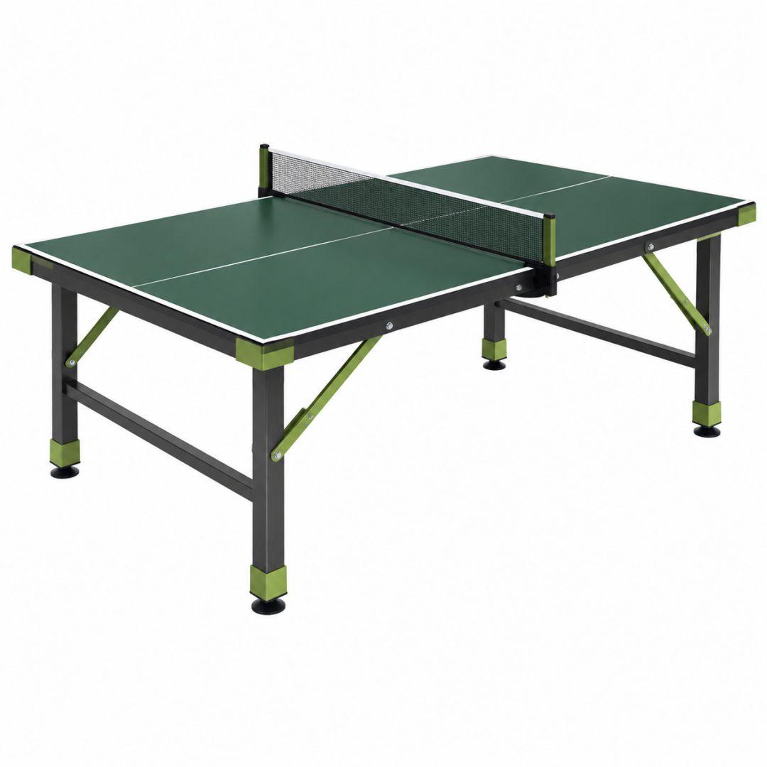 Tischtennistisch 274 x 152.5 x 76 cm aus MDF Grün klappbar